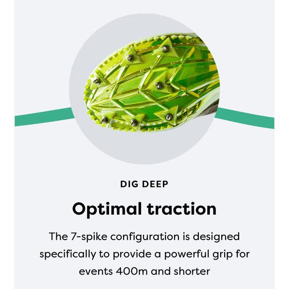 Brooks QW-K v4 Speed sprint spikes racing cleats Unisex - Picture 8 of 12